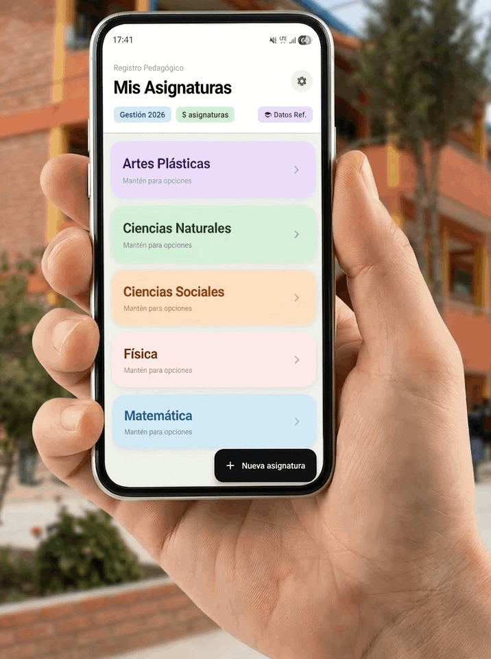 Registro Pedagogico para celular